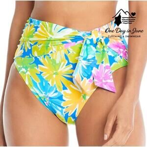 Bleu Rod Beattie Floral Bikini Bottom Size 8